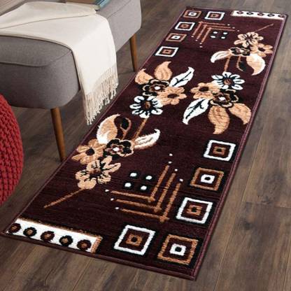 AlishaCarpet Brown Acrylic Runner