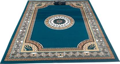 Shag Weaving Blue Silk Carpet