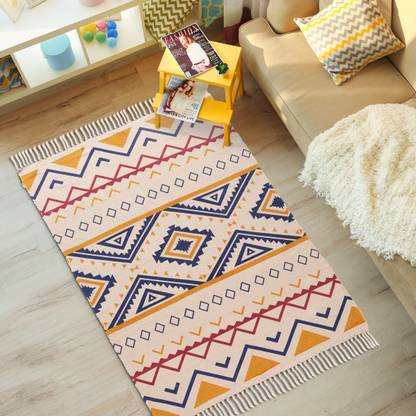 Urban Space Multicolor Cotton Carpet