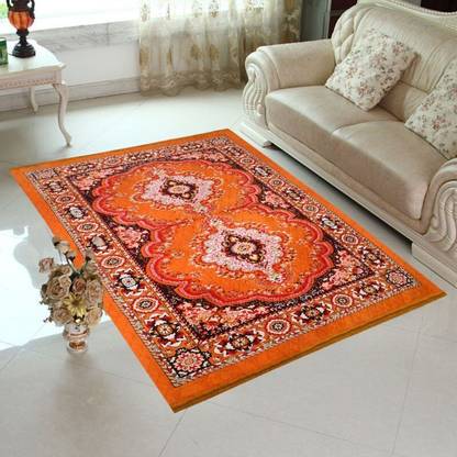 JUSTWAY Orange Jute Carpet