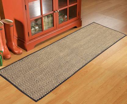 Saral Home Black Cotton Runner