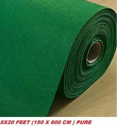 AyanCarpets Green Synthetic Carpet