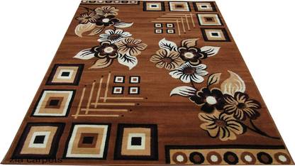Zia Carpets Brown Polyester Carpet