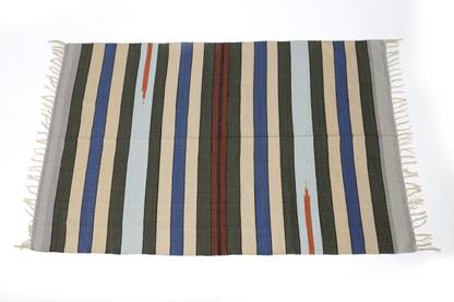 Unkar Exports Multicolor Cotton Dhurrie