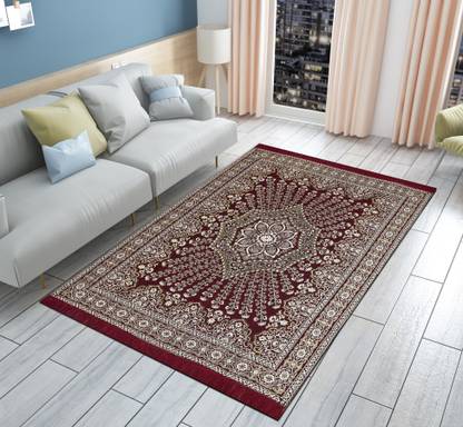 Tijane Maroon Cotton Carpet