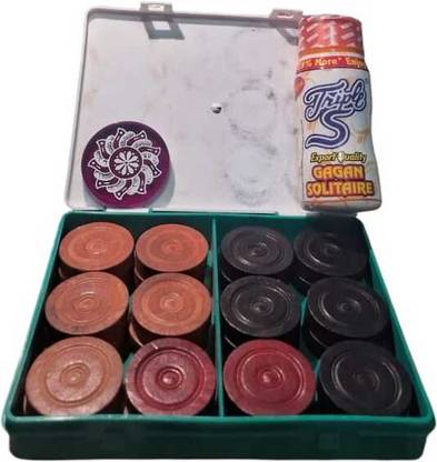 SportsTrend WOODEN CARRAM COMBO Carrom Pawns