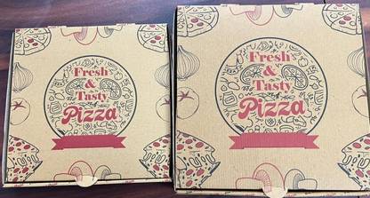 KHAANA PACKAGING Pizza Box Cardboard Pizza Box, Size - 8.5X8.5X1.5'' inch Packaging Box