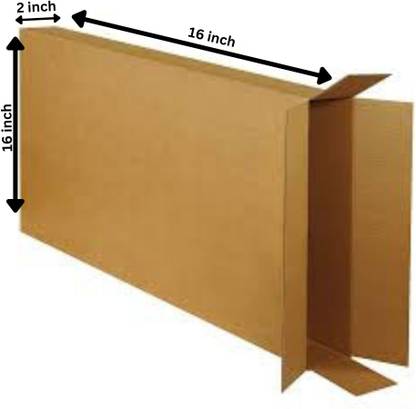 ABS Corrugated Paper 3 Ply, (size 16 X 2 X 16 Inch), Cardboard, Industrial, E-commerce, Shipping And Packaging Box