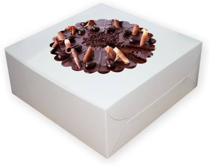 SHAFI Cake Box Paper 1 Kg Window Cake Box (10x10x5) Packaging Box