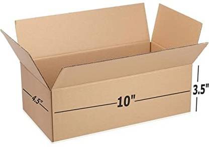 Decospace Corrugated Cardboard Box Packing box Size: 10X4.5X3.5 inches Shipping box Courier Box (40) Packaging Box