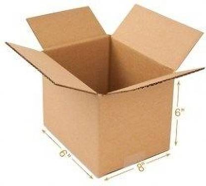 JIA INDUSTRIES Corrugated Cardboard 3Ply corrugated Golden Box/Shipping Boxes/Packaging Boxes size:-8x6x6 inch Packaging Box
