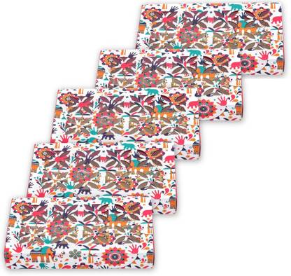 LINE 'N' CURVES Non-Corrugated Paper 8 Pcs Red Folding Box with 8 Compartment Empty Golden Tray Chocolate Cookies Packaging Box