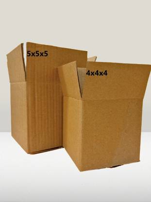 Kaagaz Corrugated Cardboard ALL ITEM, 4x4x4 & 5x5x5 COMBO Packaging Box