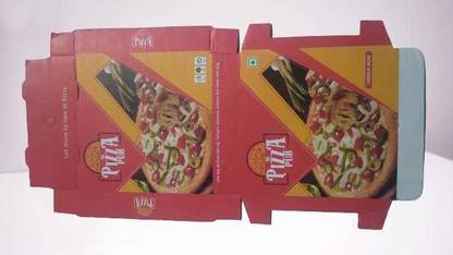 S N PACKAGING Corrugated Craft Paper Medium Pizza, Sandwich, French Fries, Snacks Packing Packaging Box