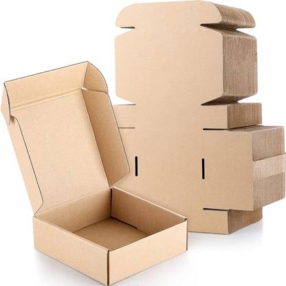 GPM Corrugated Cardboard Box For E commerce Packing, Gift Packing & Shipping Box Size (4x4x1.5)Inch 3Ply Packaging Box