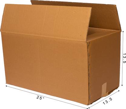 Packbox Corrugated Paper 5 Ply Corrugated Box/Shipping Boxes/Packaging Boxes(L-25,W-13.5,H-13.5 Ich) Packaging Box
