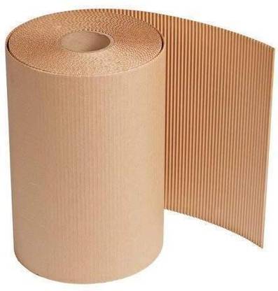 wrap it up Corrugated Cardboard 2 ply Corrugated Roll, 160 Gsm (28Inch*10Meter), Bown Paper Roll Packaging Box