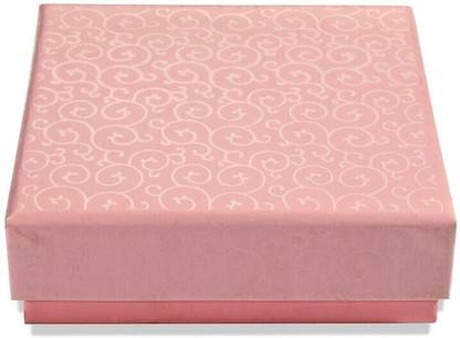 LINE 'N' CURVES Top Bottom Hardboard Box Cardboard Square Pink Empty Four Cavity Gift Box Decorative Chocolate Gift Packaging Box