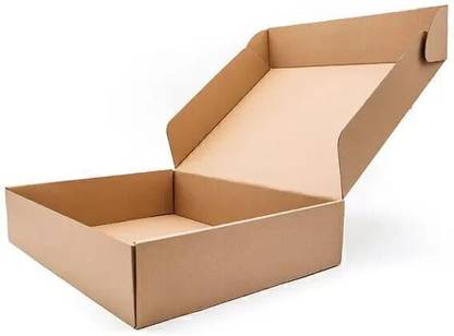 BOXMAKER Self-Locking Box Cardboard 8x6x2 Inch Packaging Box