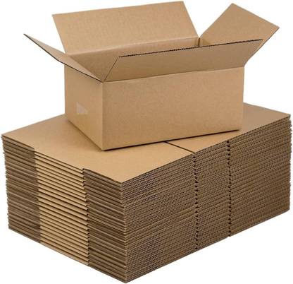 POWERLON Corrugated Cardboard 3 Ply Strong 9 x 6 x 4.5 Inches Carton Boxes Packaging Box