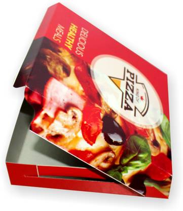 SHAFI Pizza Box Cardboard Random Design Pack of 50, Small Size Pizza box, 7 inch Pizza Packaging Box