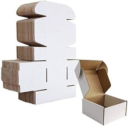 MALANI STORES Self-Locking Box Cardboard, Craft Paper, Paper 3 Ply Self Locking/Auto Lock Corrugated Packaging Boxes Size:2.5 x 2 x 2.5 Inch Packaging Box