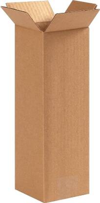 POWERLON Corrugated Cardboard 5 Ply Strong 4 x 4 x 12 Inches Heavy-Duty Carton Boxes Packaging Box