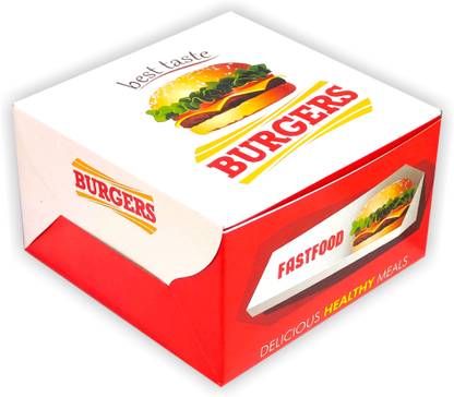 SHAFI Burger Box Cardboard, Paper Packaging Box