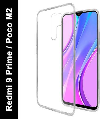 Flipkart SmartBuy Back Cover for Mi Redmi 9 Prime, POCO M2 Clear TPU Case