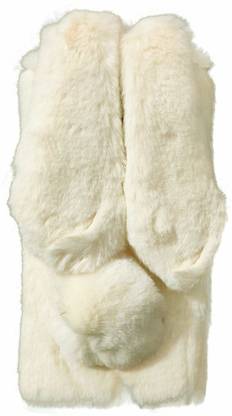 CASE CREATION Arm Band Case for Vivo V9 Youth 3D Cute Bunny Fluffy Plush Fur Cover