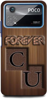 INTELLIZE Back Cover for POCO X4 Pro 5G CU, C LOVE U, U LOVE C, C LETTER, U LETTER, CU NAME