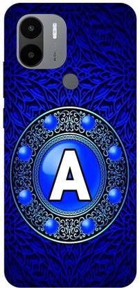 Phone Milaley.com Back Cover for POCO C51, MZB0DXKIN, A, ALOVE, NAME, ALPHABET, ALOVE, REDWHITE