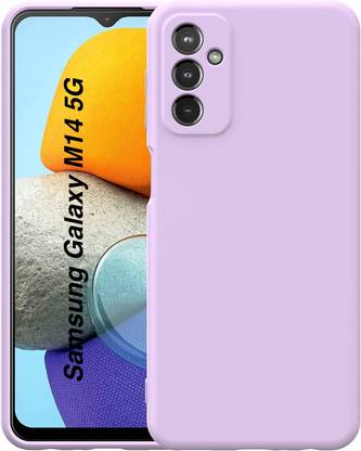 MobiLooks Back Cover for Samsung Galaxy M14 5G, Liquid Silicone Case inner Microfiber Cloth