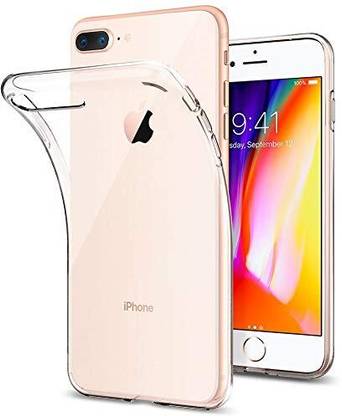 NIMMIKA ENTERPRISES Back Cover for Apple iphone 7 Plus(Transparent Design | 2.0 mm Thickness | High-Quality Silicone)