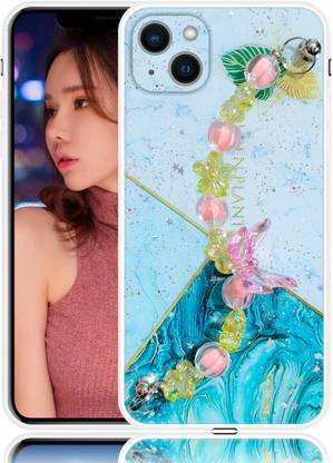 CASE CREATION Back Cover for iPhone 13 Designer Fashion Strap Wrist Chain Cover