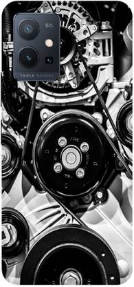 ब्लव्वर Back Cover Vivo Y75 5G, V2142 Printed Cars Engine,Horse Power Back Cover के लिए