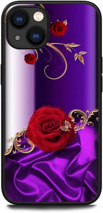 TPM Back Cover for I Phone 14, RED ROSE, DESIGN, WALLPAPER, PURPLE