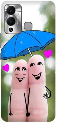 Rockyard Back Cover for Infinix HOT 12 Play, X6816C, LOVE, FINGERS, COUPLE, UMBRELA, ART