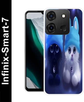 DEVLIYACASE Back Cover for Infinix Smart 7 CAT, ANIMALS, LOVE, KITTY