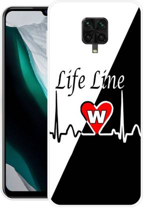 FUGGA Back Cover for POCO M2 Pro, MZB9626IN, W, NAME, LETTER, ALPHABET, LIFELINE