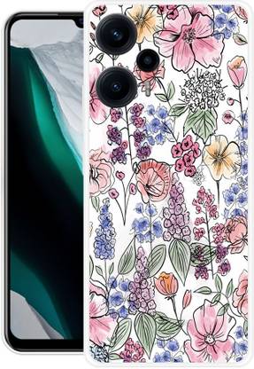 INTELLIZE Back Cover for POCO F5 5G TREE, COLORS, WALLPAPER, PAINTING, FLORAL