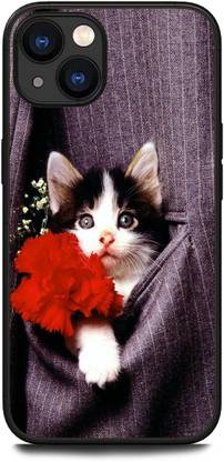 INDICRAFT Back Cover for APPLE iPhone 15 CAT, CUTE CATE, LITTILE CAT, FUNNY CAT