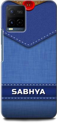 WallCraft Back Cover for Vivo Y21G, V2152 SABHYA NAME, S LETTER, BLUE, JEANS, ALPHABET, DESIGN