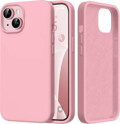 VONZEE Back Cover for Apple iPhone 15 Liquid Silicone Microfiber Cloth Lining 3 layer Case