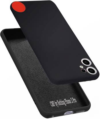 VAPRIF Back Cover for CMF by Nothing Phone 2 Pro 5G, Matte Rubberized Soft Silicone Protective Cloth Inside