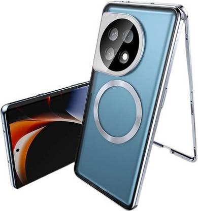 MILLION CASES Back Cover for OnePlus 10 Pro 360° Aluminum Magnetic Glass Case