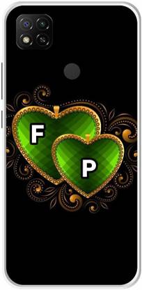 ThePrintlink Back Cover for Redmi 9, F P, F LOVE P, F P NAME, F P ALPHABET, LOVE