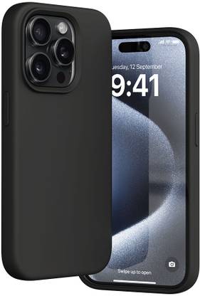 Vaku Luxos Back Cover for Apple iPhone 15 Pro Max, Liquid Silicon MagPro Compatible with MagSafe
