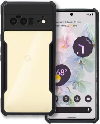 rahul Back Cover for Google pixel 6 Pro, Transparent Hybrid Hard PC Back TPU Bumper