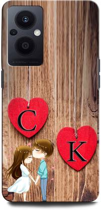 INTERWEY Back Cover for Oppo F21Pro 5G CK, C LOVE K, K LOVE C, C LETTER, K LETTER, CK NAME